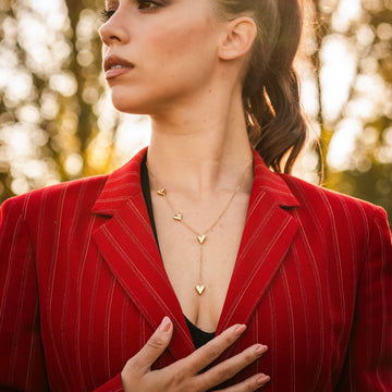 Collana Cascata Di Cuori