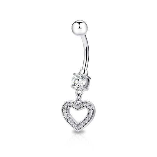 Piercing Ombelico Heart Pendant