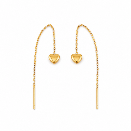 Classic Heart Drop Earrings