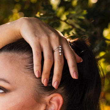 Anello Intreccio Luccicante