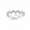 Anello Mignolo Zig Zag