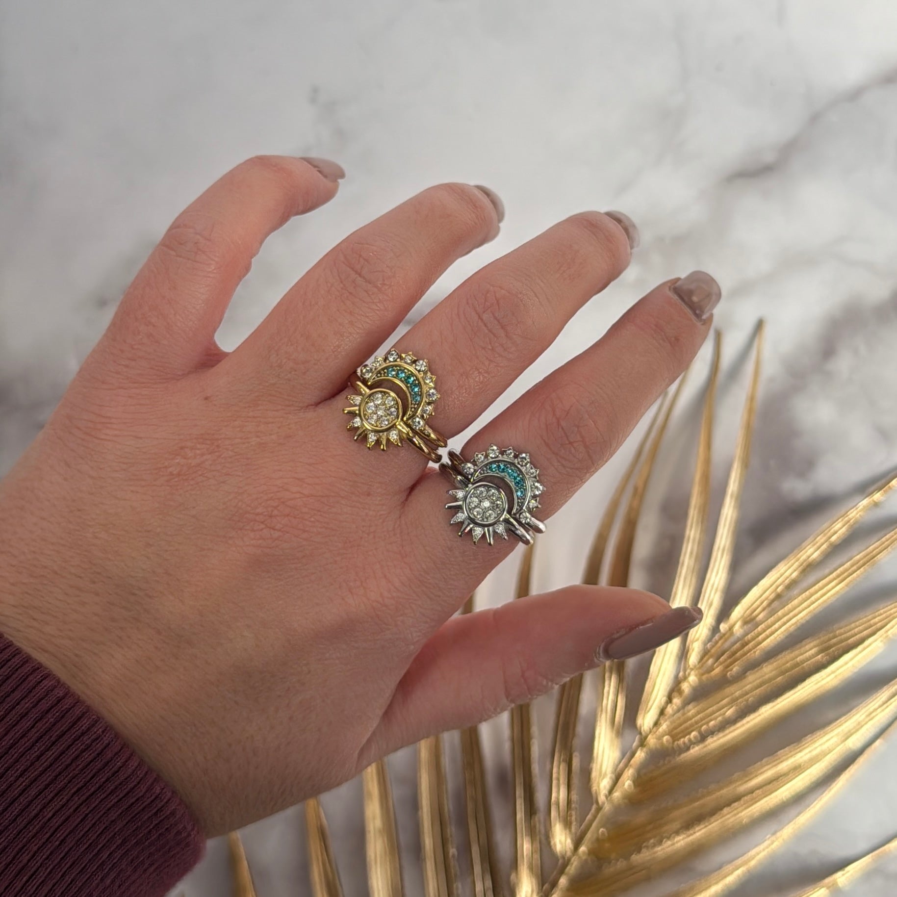 Anelli Sole/Luna Oro Luna