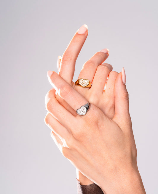Anello Chevalier Cuore Strass