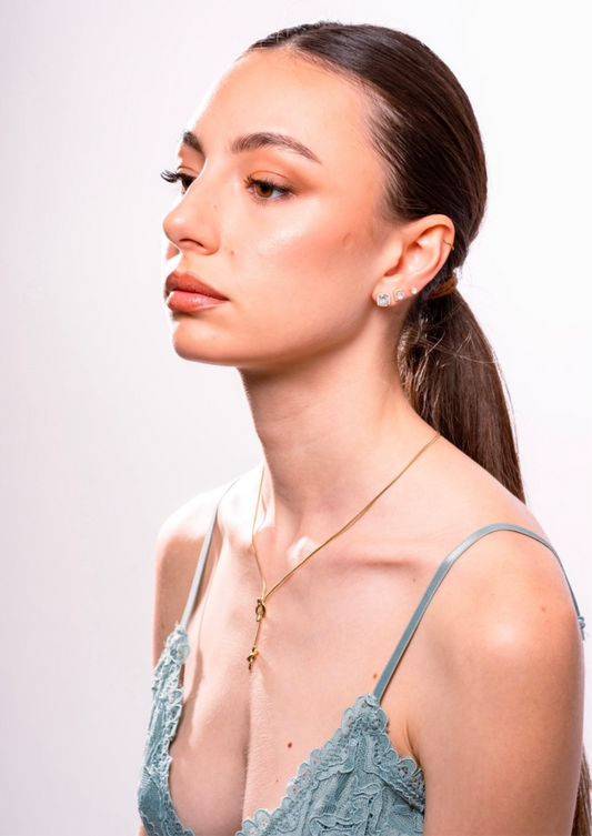 Knot Up and Down Necklace