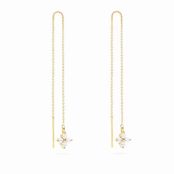 Orecchini Saliscendi Four Leaf