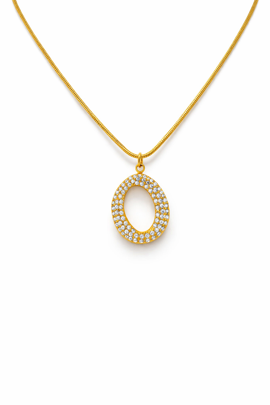 Collana Circle Strass
