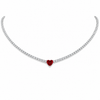 Collar Corazón Tenis