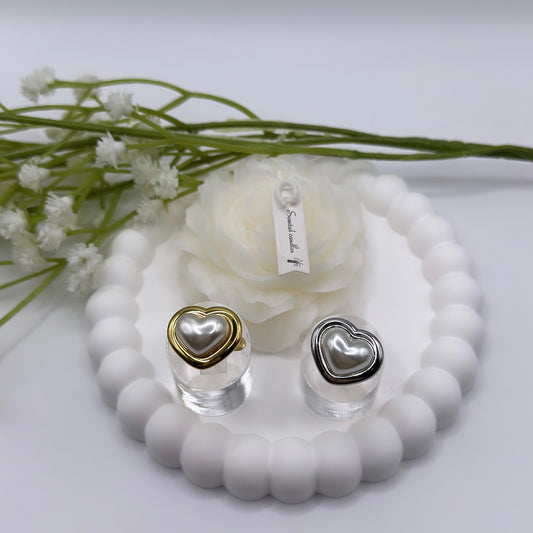 Heart Pearl Ring