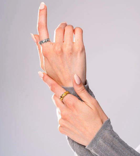 Anello Fascia Di Cuori