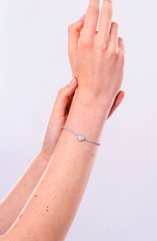 Bracciale Cuore Tennis