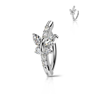 Piercing Ombelico Clicker Butterfly