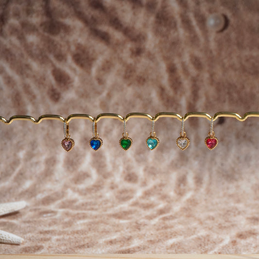 Set Orecchini Multicolor Heart