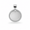 Ciondolo Round Strass Personalizzabile
