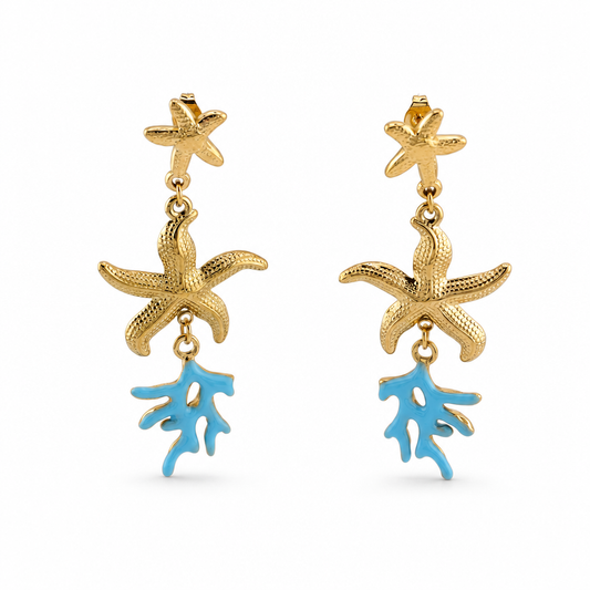 Orecchini Coral Blue