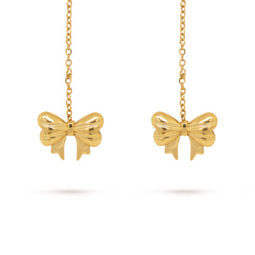 Orecchini Saliscendi Fiocco