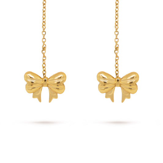 Orecchini Saliscendi Fiocco