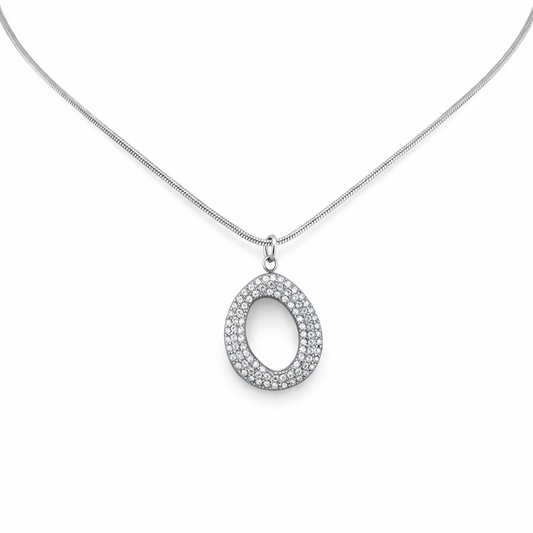 Collana Circle Strass