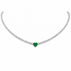 Collar Corazón Tenis