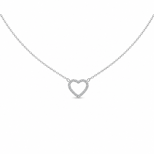 Collar con diseño de corazón