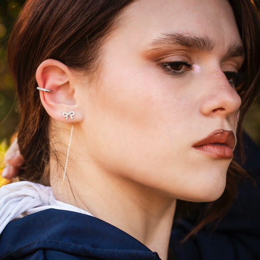 Orecchini Saliscendi Fiocco Incantato