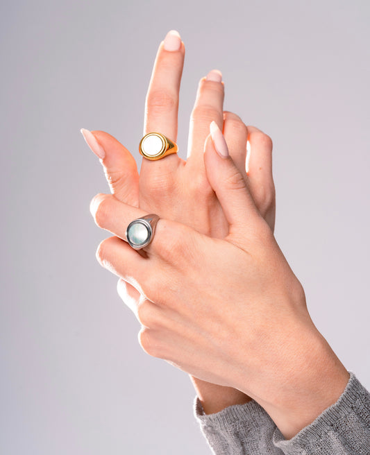 Anello Madreperla Round