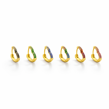 Set orecchini Rainbow Heart