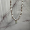 Collana Mini Lettera Pearl