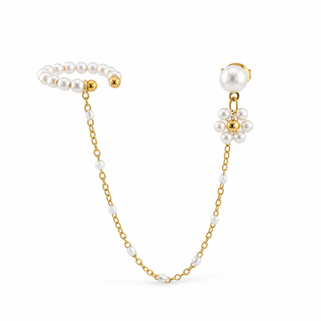 Mono Orecchino Fiorellino Perlato