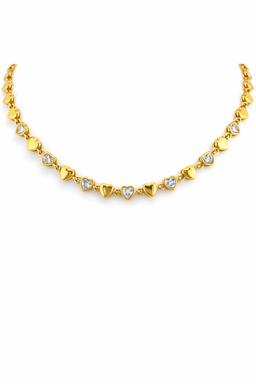 Collana Cuoricini Luccicanti