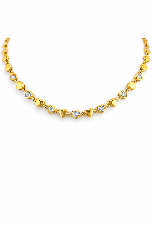 Collana Cuoricini Luccicanti