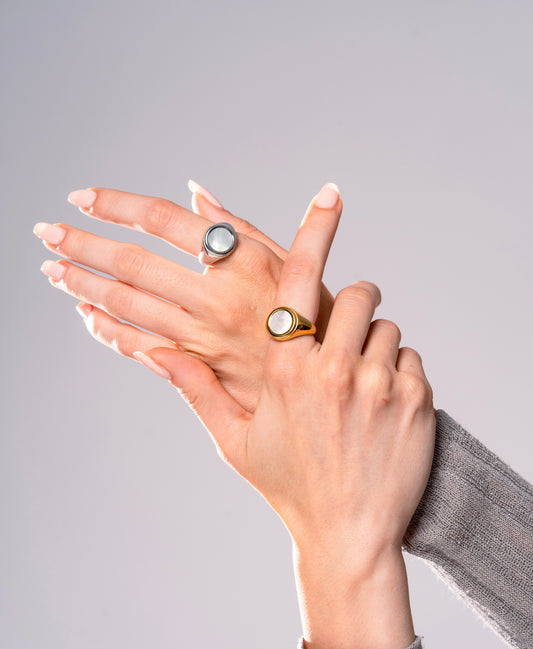 Anello Madreperla Round