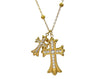 Two Crosses Necklace