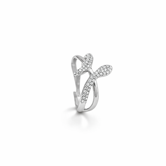 Anello Snake Strass