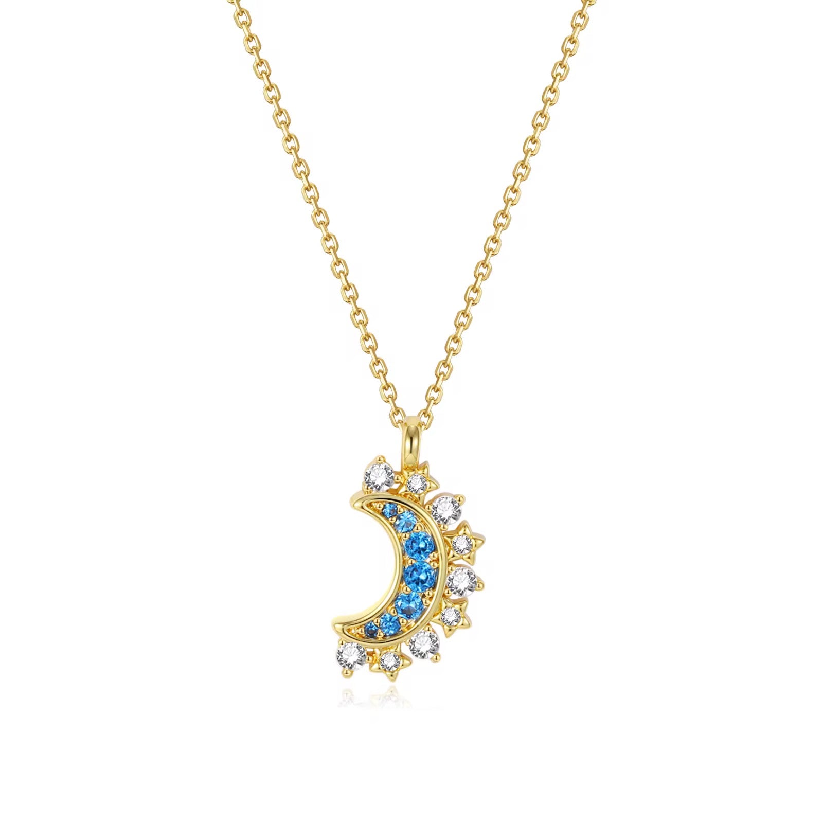 COLLANA LUN IN ORO | Collana Mezza Luna in Oro | San Saru