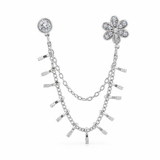 Mono Orecchino Flower Shine