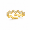 Anello Mignolo Zig Zag