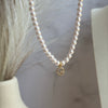 Collana Mini Lettera Pearl