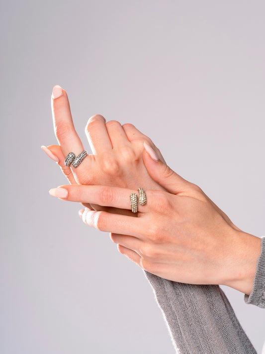 Anello Mirame strass