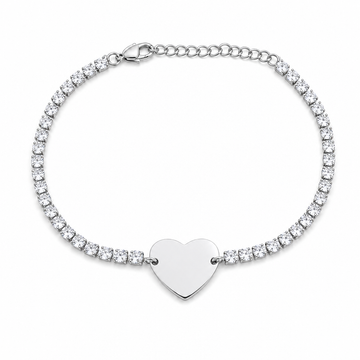 Bracciale Tennis Heart Personalizzabile