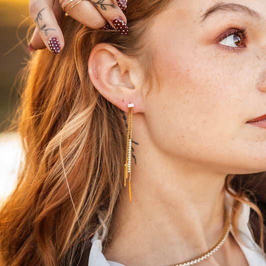 Orecchini Cascata Di Luce