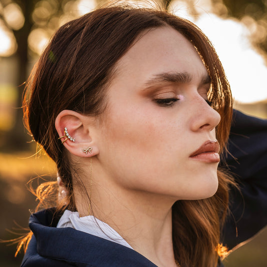 Orecchini Saliscendi Fiocco Incantato