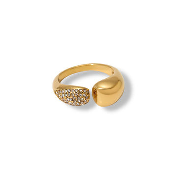 Anello Open Strass