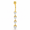 Piercing Ombelico Cuoricini Pendenti