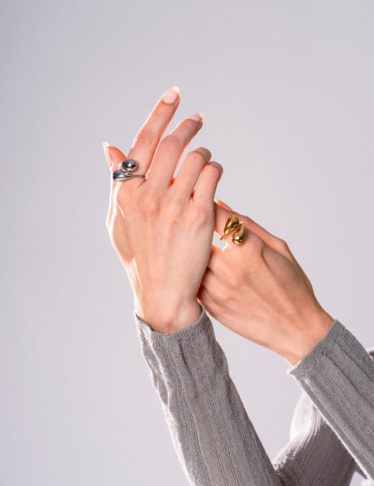 Anello Goccia Abbraccio