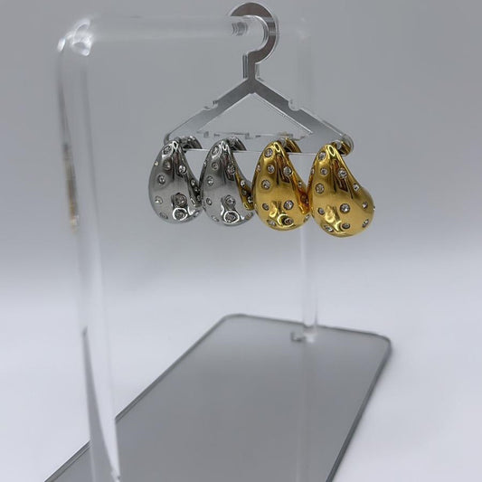 Pendientes colgantes de diamantes