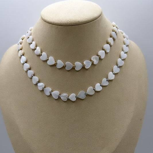 Heart Pearl Necklace