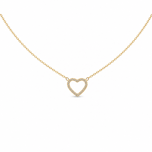 Collar con diseño de corazón