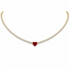 Collar Corazón Tenis