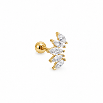 Mono Orecchino Corona Strass