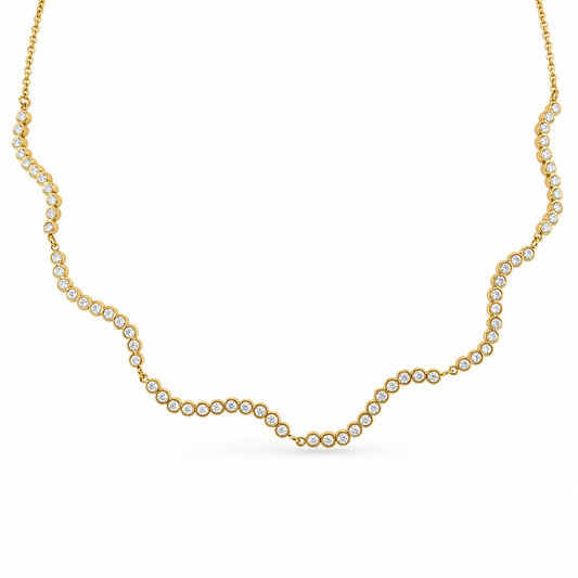 Collana Onde Strass